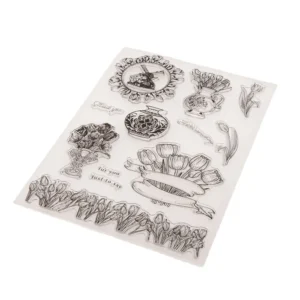 Tulips Windmill Stamp Set - packaging photo | clear stamp