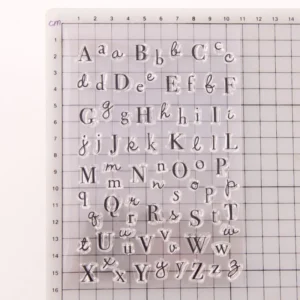 Upper Lowercase Letters Stamp Set - detail view | clear stamp