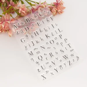 Upper Lowercase Letters Stamp Set - lifestyle photo | clear stamp
