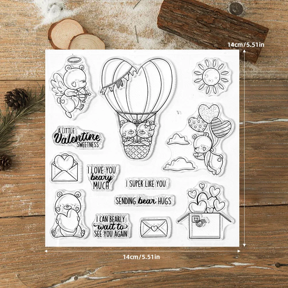 Valentines Day Bear Clear Stamps 02 Valentines Day Bear Clear Stamps 02