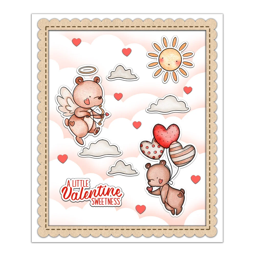 Valentines Day Bear Clear Stamps 04 Valentines Day Bear Clear Stamps 04