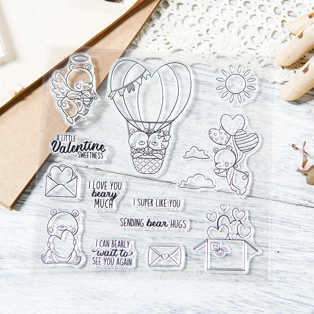 Valentines Day Bear Clear Stamps 05 Valentines Day Bear Clear Stamps 05
