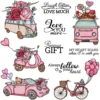 Valentines Day Car Clear Stamps 00