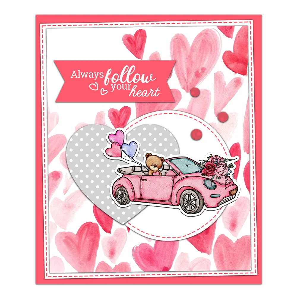 Valentines Day Car Clear Stamps 03 Valentines Day Car Clear Stamps 03