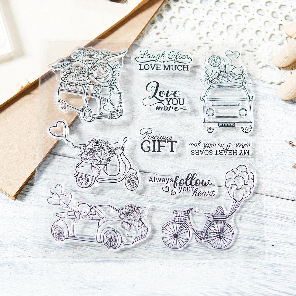 Valentines Day Car Clear Stamps 04 Valentines Day Car Clear Stamps 04