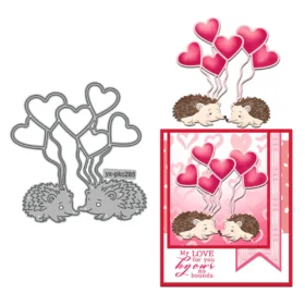Sumflying Valentine's Day Little Hedgehog Metal Cutting Dies