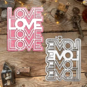 Sumflying Valentine's Day "Love" Metal Cutting Dies