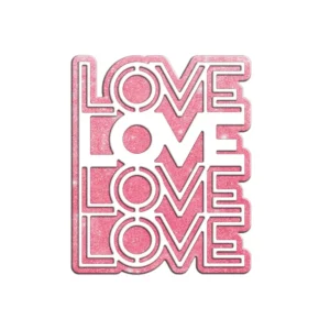 Sumflying Valentine's Day "Love" Metal Cutting Dies Valentines Day Love Metal Cutting Dies 02