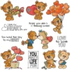 Valentines Day Teddy Bear Clear Stamps 00