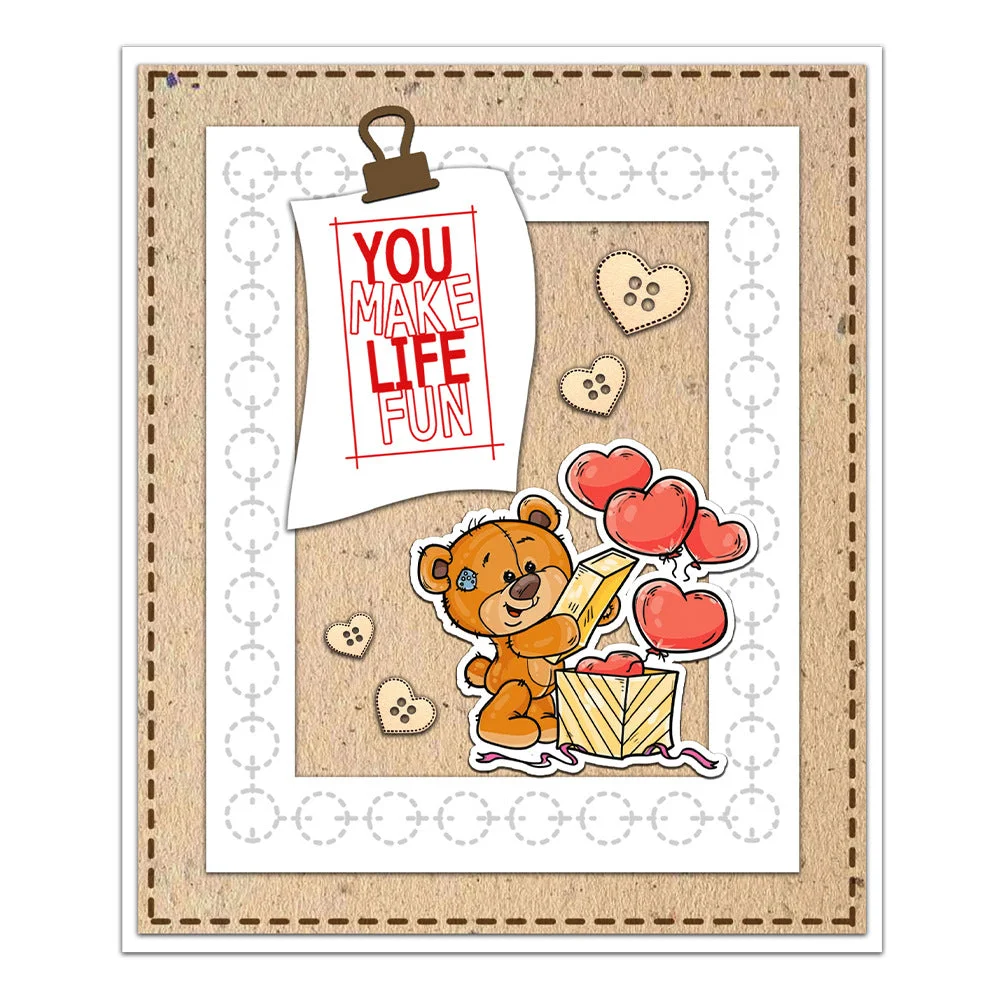 Valentines Day Teddy Bear Clear Stamps 03 Valentines Day Teddy Bear Clear Stamps 03