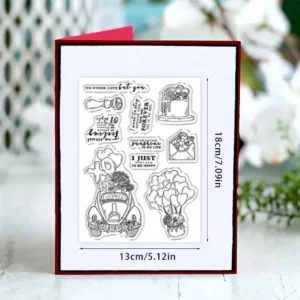 Sumflying Valentines Day Theme Envelope Kiss Clear Stamps Valentines Day Theme Clear Stamps 3 02