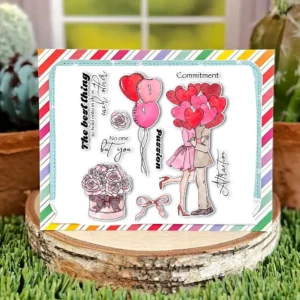 Sumflying Valentines Day Theme Couple Rose Clear Stamps Valentines Day Theme Clear Stamps 5 05