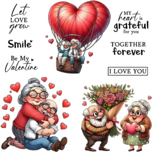 Valentines Day Theme Clear Stamps 6 00