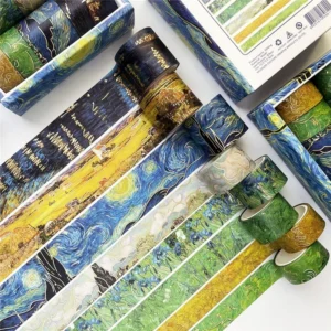 Artistic Van Gogh Oil Painting Washi Tape Set