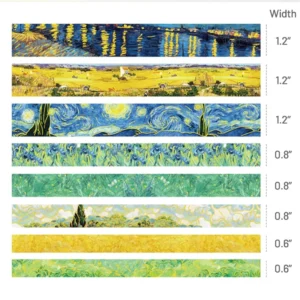 Artistic Van Gogh Oil Painting Washi Tape Set Artistic Van Gogh Oil Painting Washi Tape Set