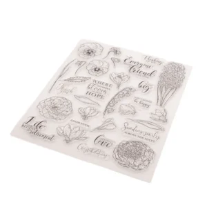 Various Flowers Peony Orchid Hyacinth Stamp Set Various Flowers Peony Orchid Hyacinth Stamp Set - packaging photo | clear stamp