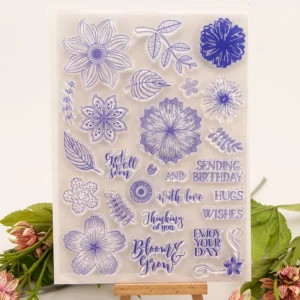 Various Flowers Stamp Set - main product photo | clear stamp