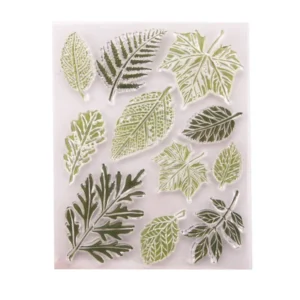 Various Leaves Stamp Set - packaging photo | clear stamp