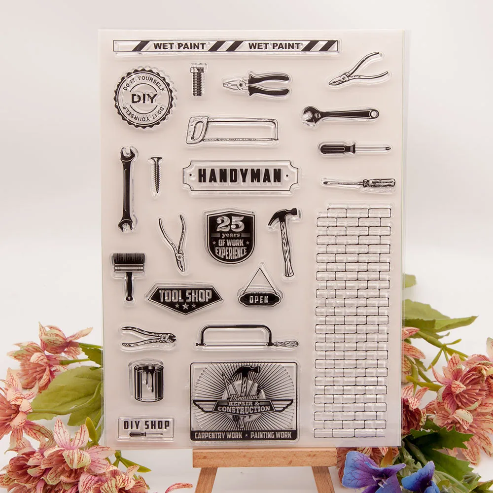 various-tools-stamp-set-1 Various Tools Stamp Set - main product photo | clear stamp