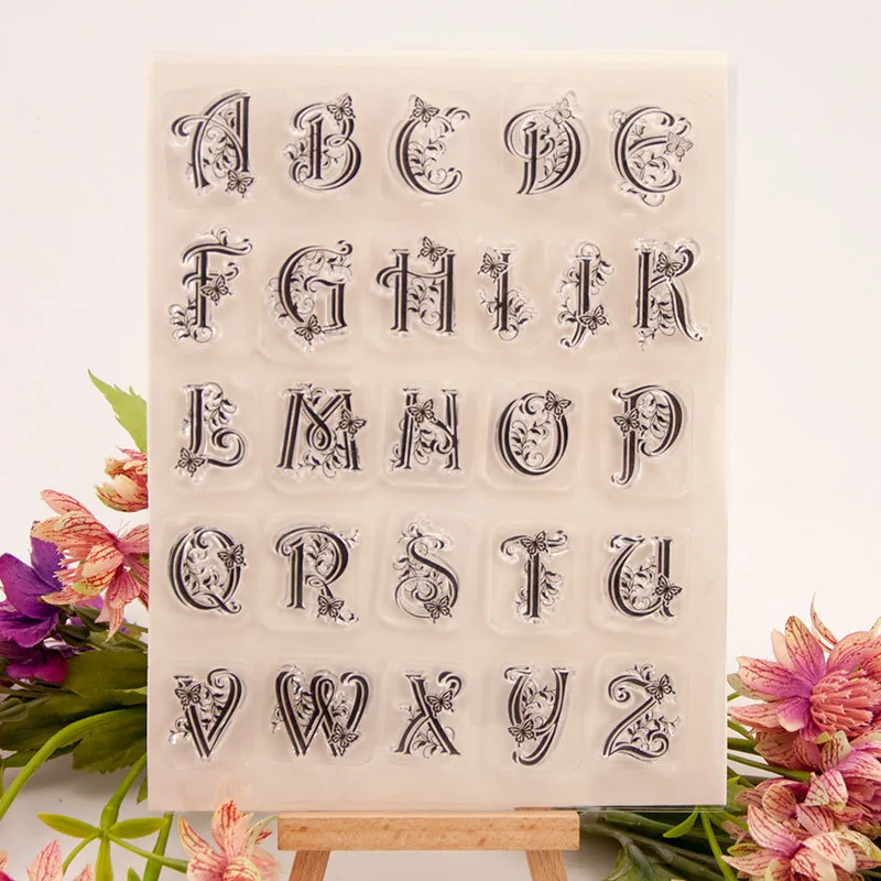 vines-alphabet-stamp-set-1 Vines Alphabet Stamp Set - main product photo | clear stamp
