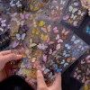 Vintage 3D Holographic Shining Butterfly Clear Transparent Sticker
