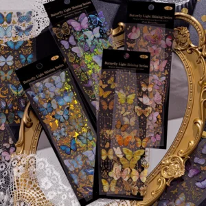 Vintage 3D Holographic Shining Butterfly Clear Transparent Sticker