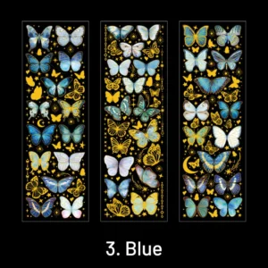Vintage 3D Holographic Shining Butterfly Clear Transparent Sticker