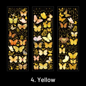 Vintage 3D Holographic Shining Butterfly Clear Transparent Sticker
