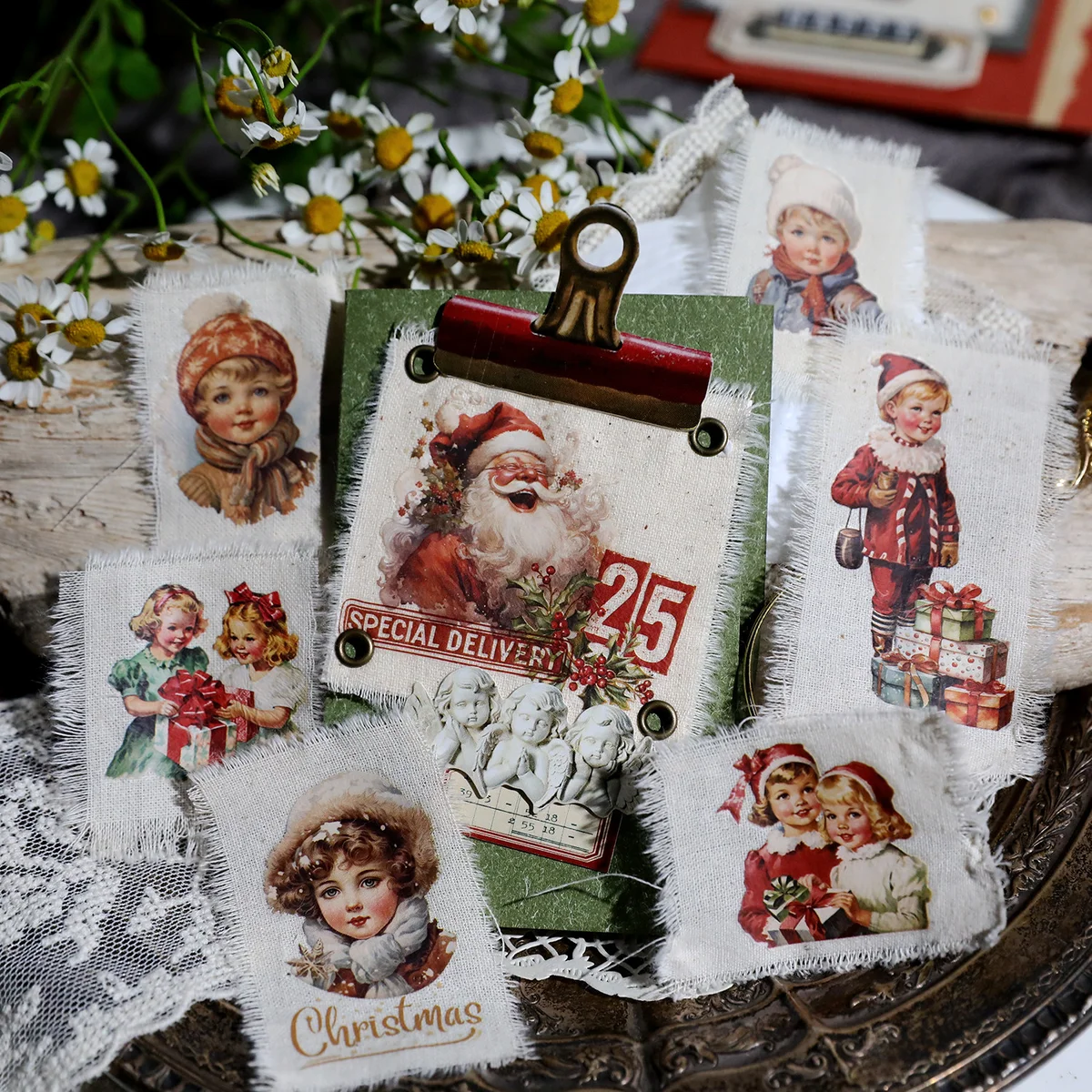 Vintage Christmas Rub On Transfer Stickers - 3 Sheets Pack - detail image 11
