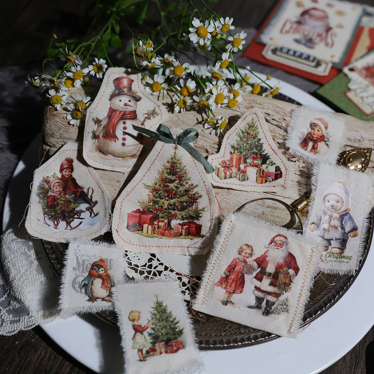 Vintage Christmas Rub On Transfer Stickers - 3 Sheets Pack - detail image 12
