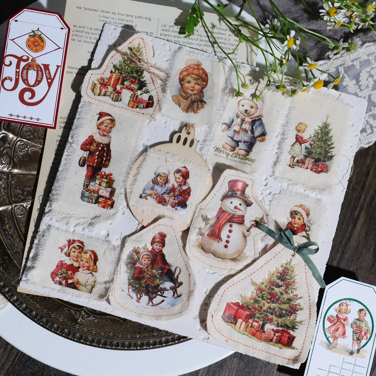 Vintage Christmas Rub On Transfer Stickers - 3 Sheets Pack - detail image 16
