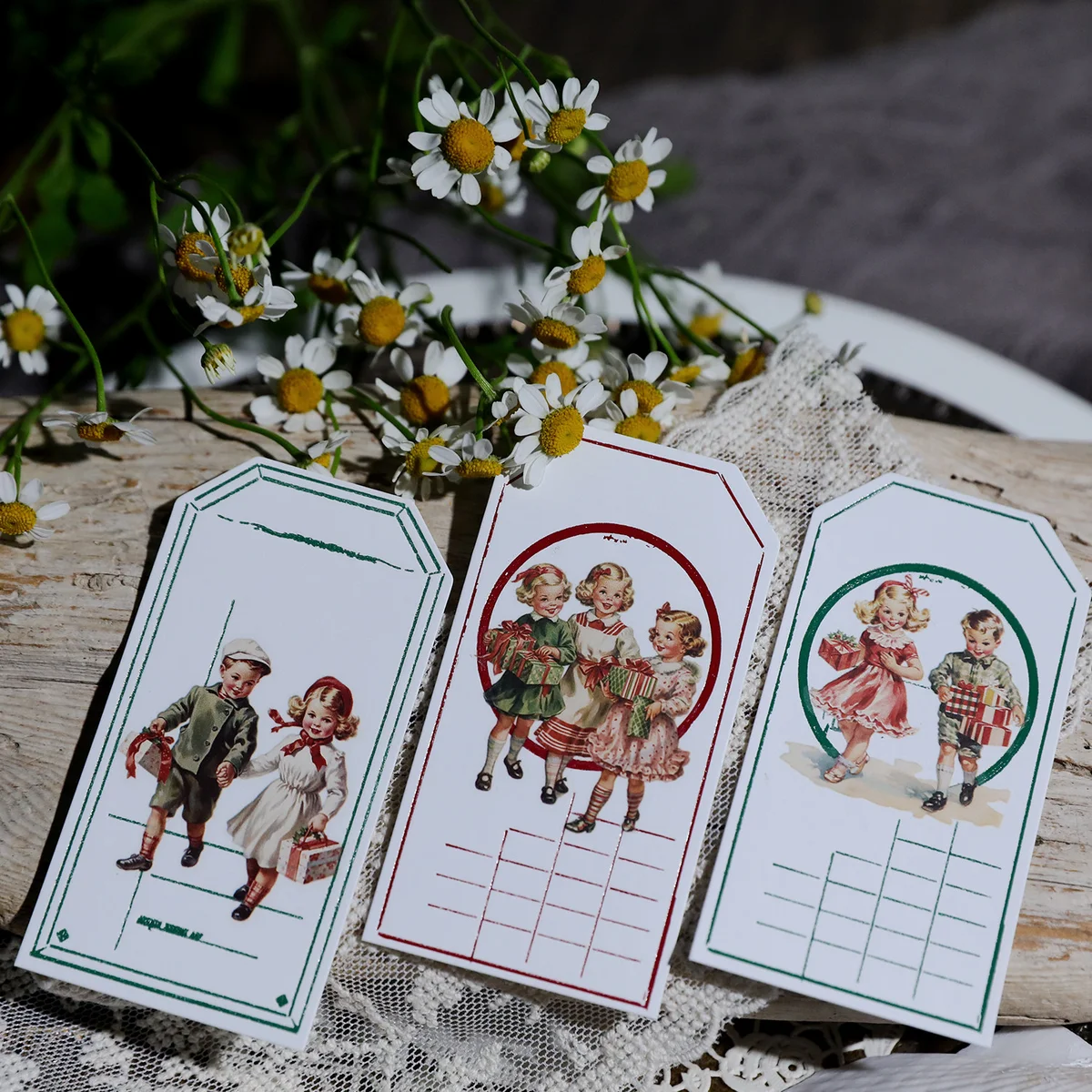 Vintage Christmas Rub On Transfer Stickers - 3 Sheets Pack - detail image 20
