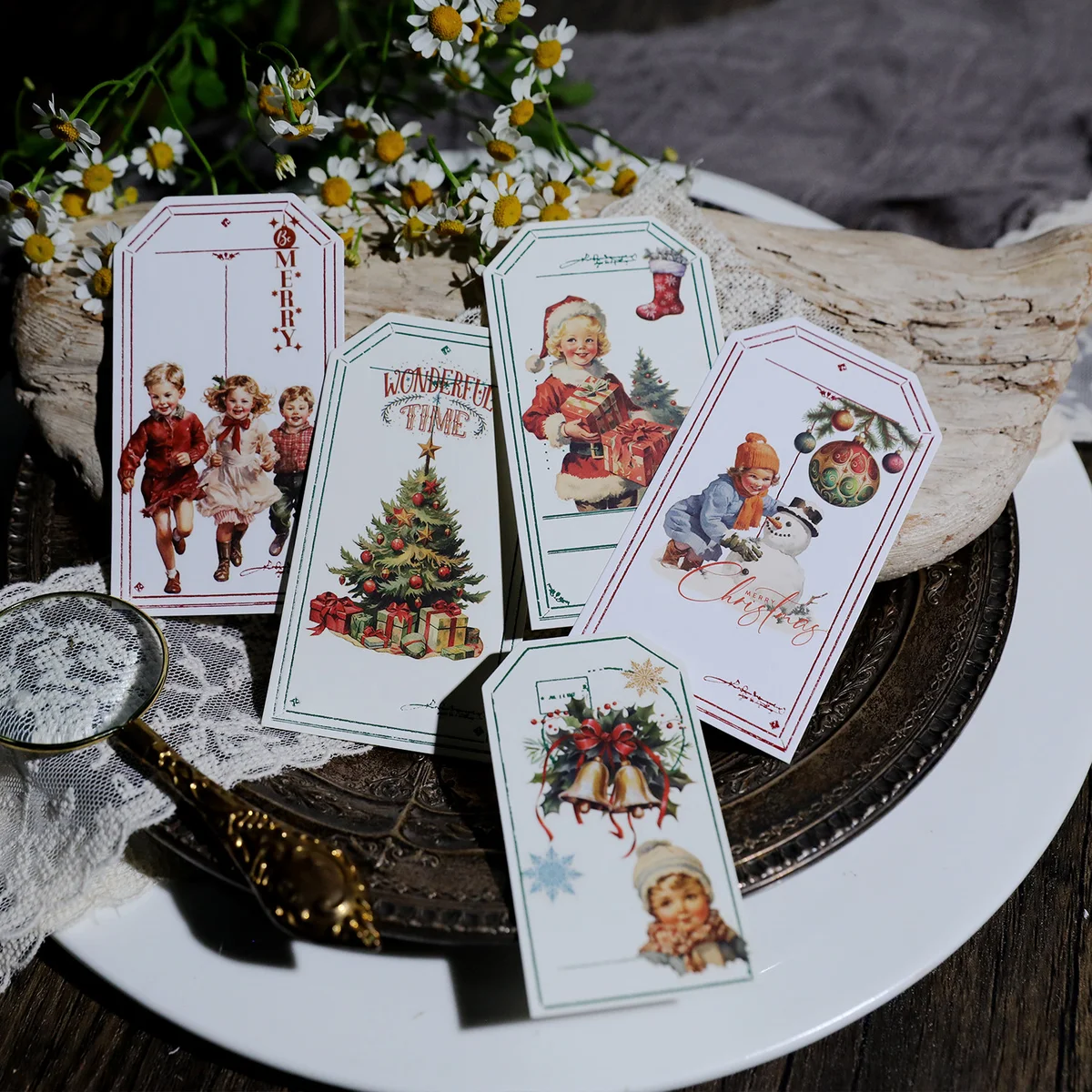 Vintage Christmas Rub On Transfer Stickers - 3 Sheets Pack - detail image 21