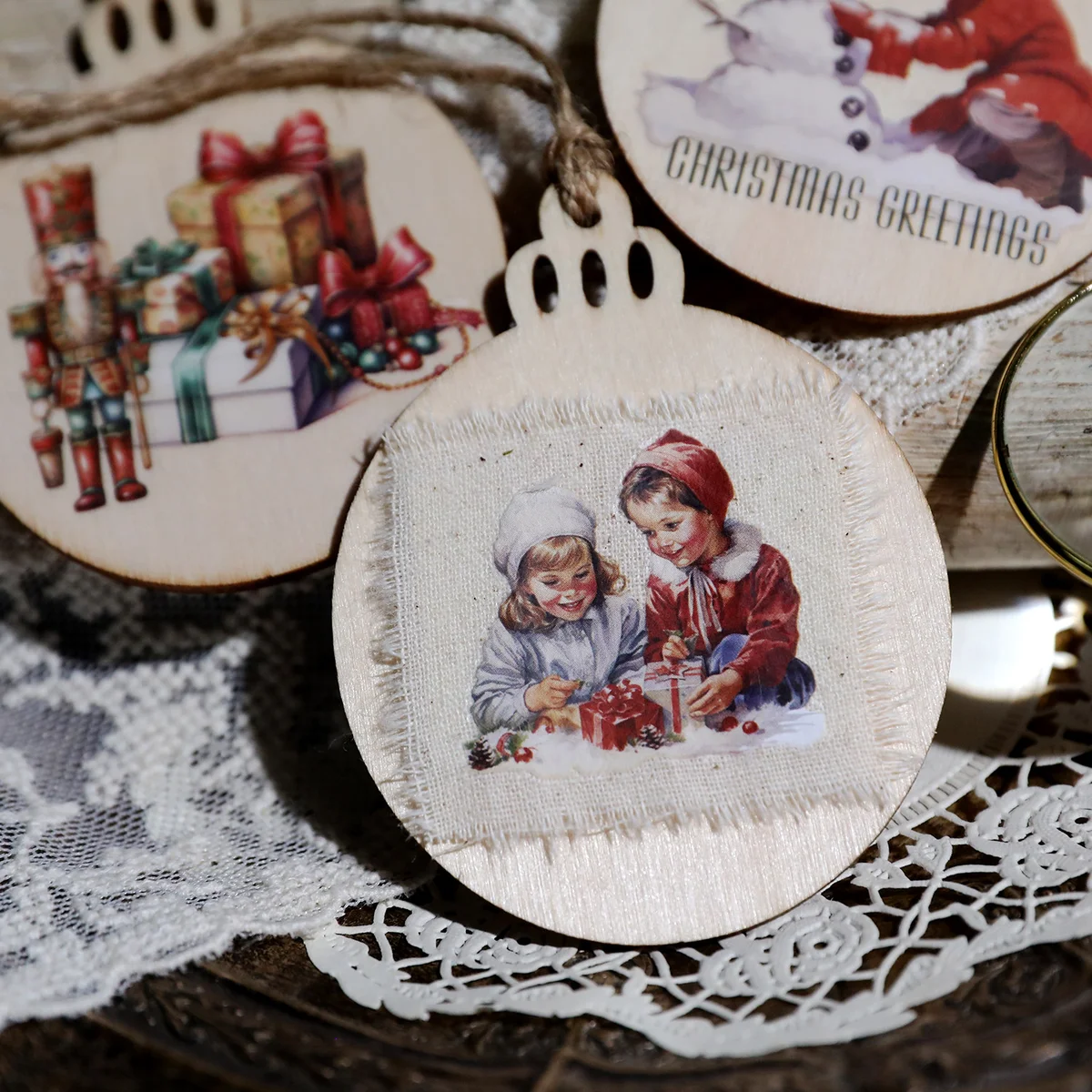 Vintage Christmas Rub On Transfer Stickers - 3 Sheets Pack - detail image 23