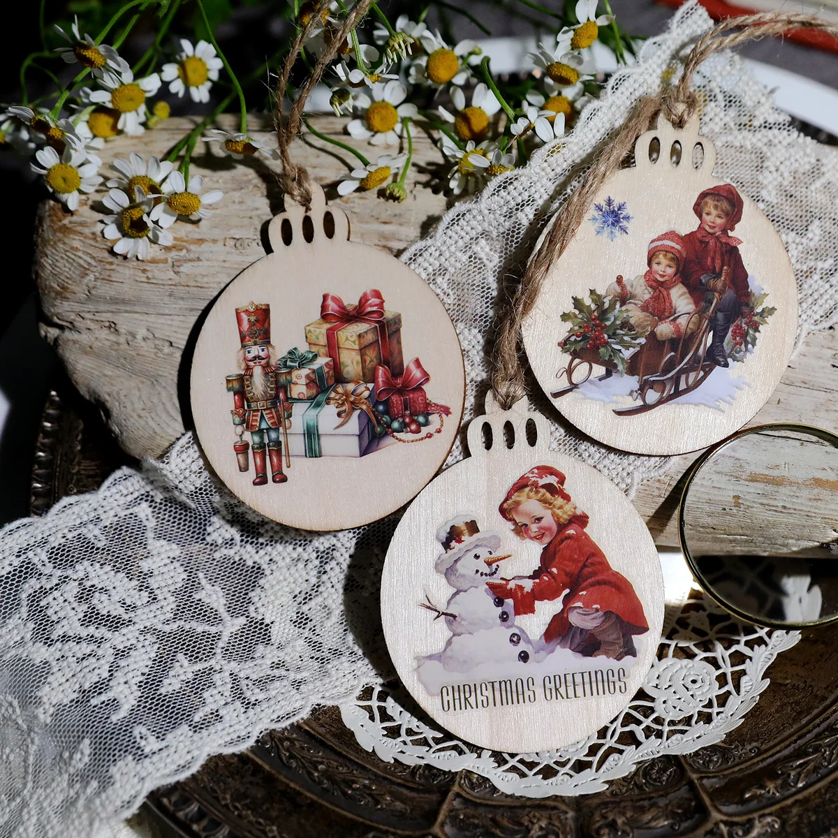 Vintage Christmas Rub On Transfer Stickers - 3 Sheets Pack - detail image 24