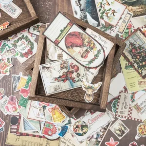 Sumflying Vintage Christmas Sticker Pack - 138 Pcs - image 3