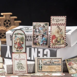 Sumflying Vintage Christmas Sticker Pack - 138 Pcs - image 4