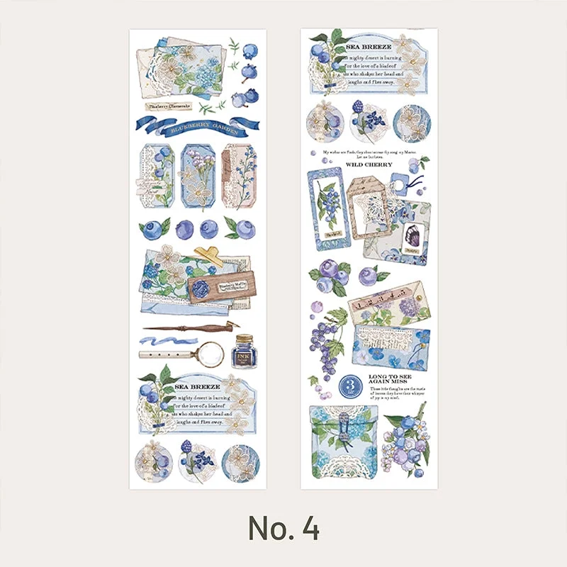Vintage Plant Long Strip Washi Sticker Vintage Plant Long Strip Washi Sticker