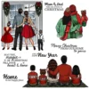 Warm Family Christmas Holiday Clear Stamps 00