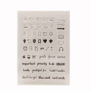 Weather Icons Clear Stamp Set - packaging photo | clear stamp
