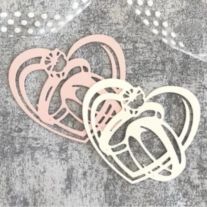 Sumflying Wedding Rings Metal Cutting Dies – see size chart for dimensions – carbon steel die for scrapbooking