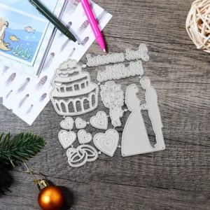 Sumflying Wedding Theme Metal Cutting Dies Wedding Theme Metal Cutting Dies 02