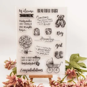 Welcome Baby Letters Clear Stamp Set