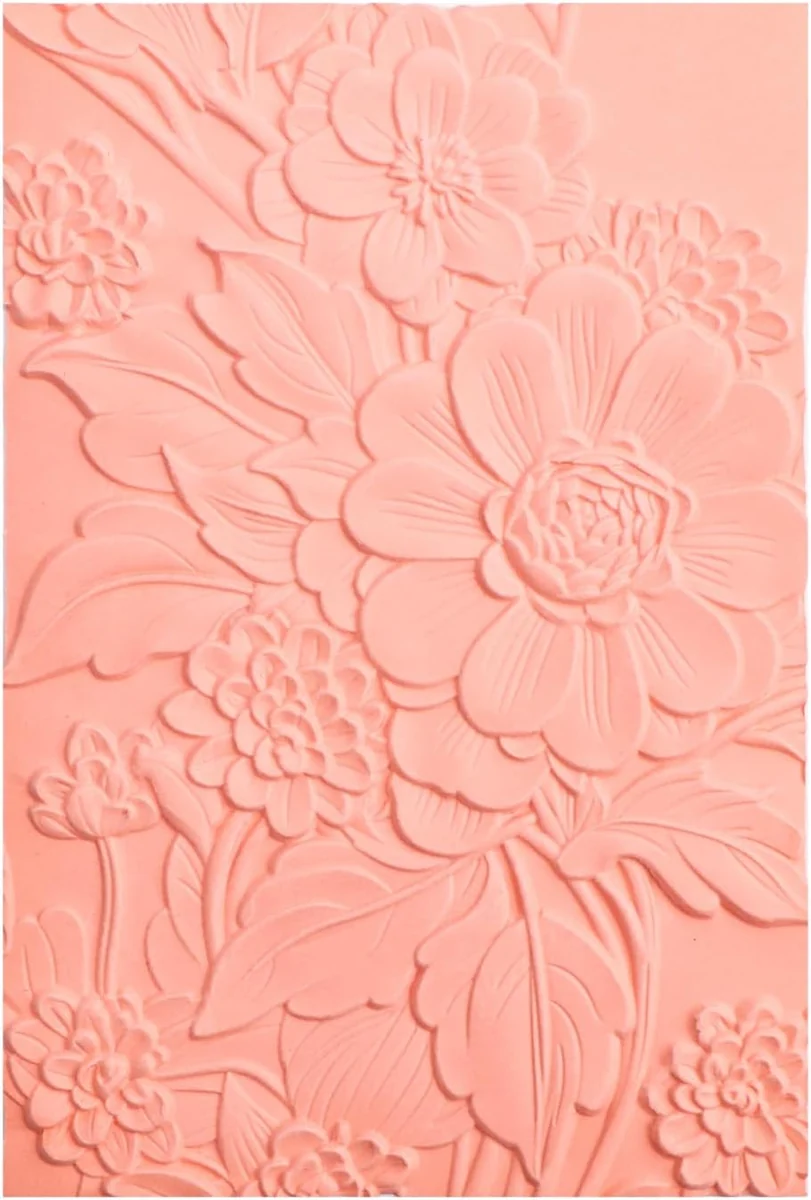 Best Embossing Machines in 2026: A Real-World Buyer’s Guide 3D embossing folder with floral raised pattern for card making