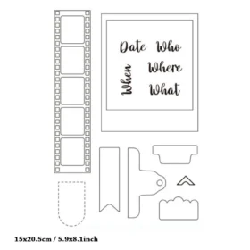 Window with film strip Stamp Set