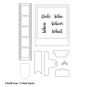 Window with film strip Stamp Set - main product photo | clear stamp