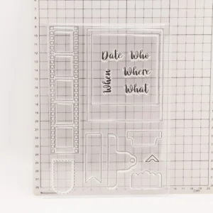 Window with film strip Stamp Set - lifestyle photo | clear stamp