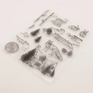 Winter Animals Stamp Set - lifestyle photo | clear stamp