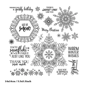 Winter Christmas Snowflakes Stamp Set