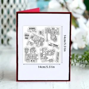 Winter Granny Clear Stamps 02